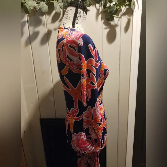 Lilly Pulitzer Madidon Floral Print Ruched Dress - Picture 4 of 7